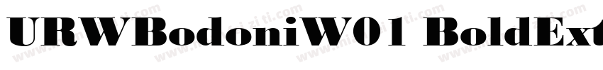 URWBodoniW01 BoldExtraWide字体转换